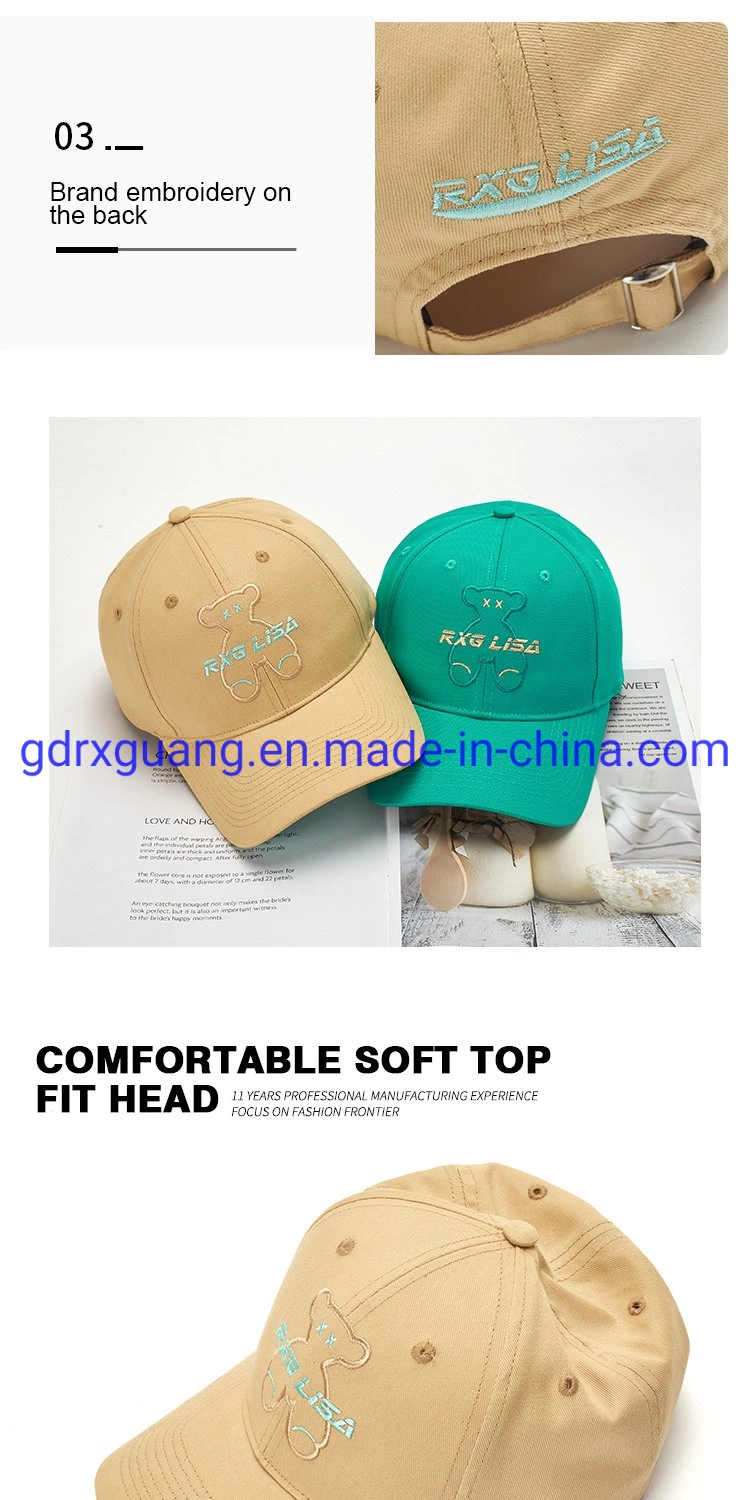 Custom Logo High Quality Fashion Multicolor Hip Hop Baseball Sports Caps Summer Caps for Outdoor Activities