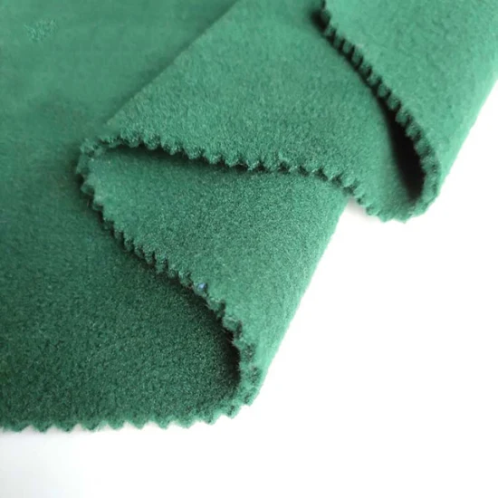 Tecido micro polar de malha escovada 100% poliéster para uniformes