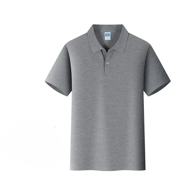 Camisa polo de golfe tática de manga curta para uso externo, camisa polo de golfe, ajuste seco para homem